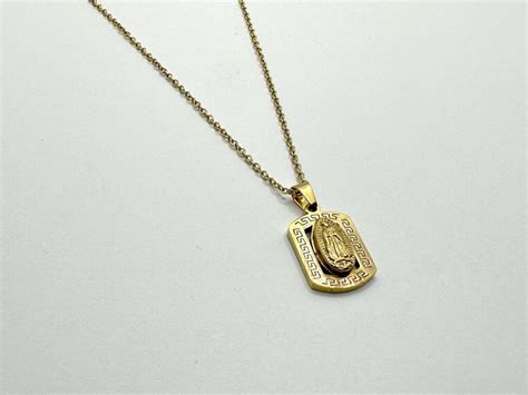 Cadena Virgen De Guadalupe Acero Joyas