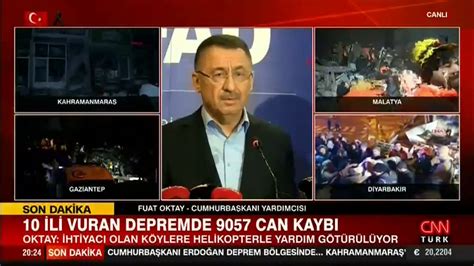 Fuat Oktay deprem bölgelerindeki son durumu bildirdi Sahada 103 bin