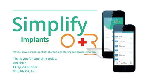 Invest in Simplify OR, Inc.: Ensuring implant compliance, every case