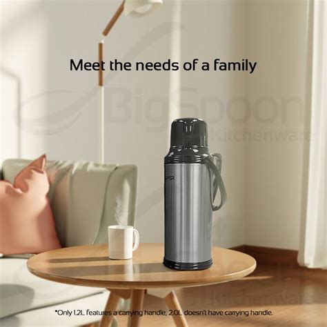 KAPPER 1 2L 2L Vacuum Flask Termos Air Panas Thermal Hot Water Jug