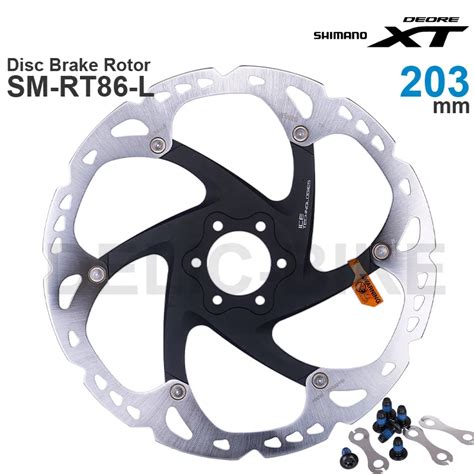 SHIMANO DEORE XT M8000 SLX 6 Bolt Disc Brake Rotor SM RT86 203 180