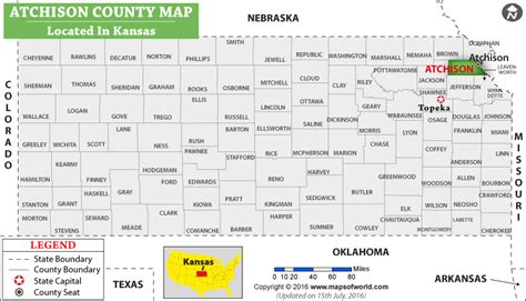 Atchison County Map Kansas