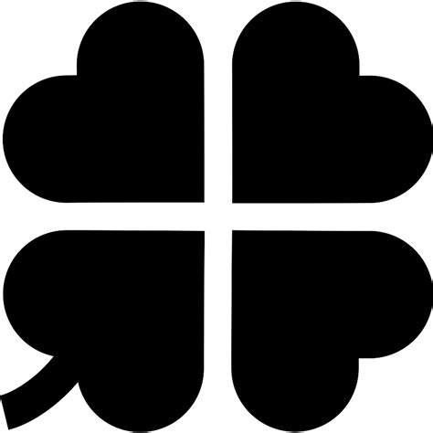 Four Leaf Clover Vector SVG Icon - SVG Repo