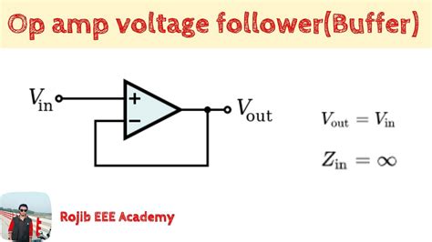 Op Voltage Follower Buffer Circuit Bangla Youtube