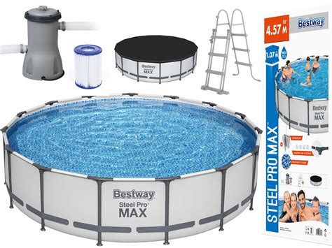 BASEN BESTWAY na stelażu OKRĄGŁY 457x107 cm 5w1 (56488) • Cena, Opinie ...
