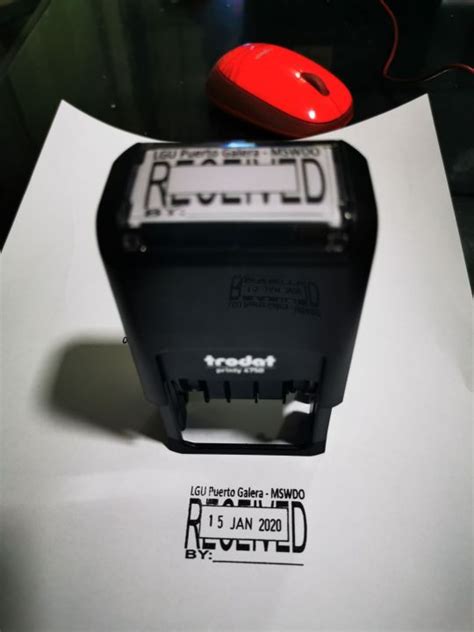 Trodat Dater Customized Self Inking Stamp Lazada Ph