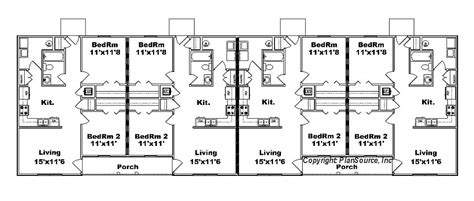 4 Plex Apartment Floor Plans Floorplans Click