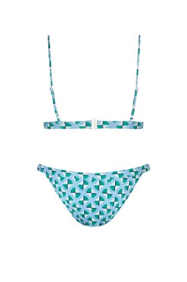 Bikini Sporty Calma Verde Y Azul Robin Collection Robin Collection
