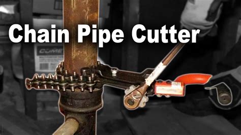 How To Cut A Cast Iron Soil Pipe Ridgid Chain Pipe Cutter Youtube