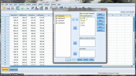 Two Way Repeated Measures ANOVA In SPSS YouTube