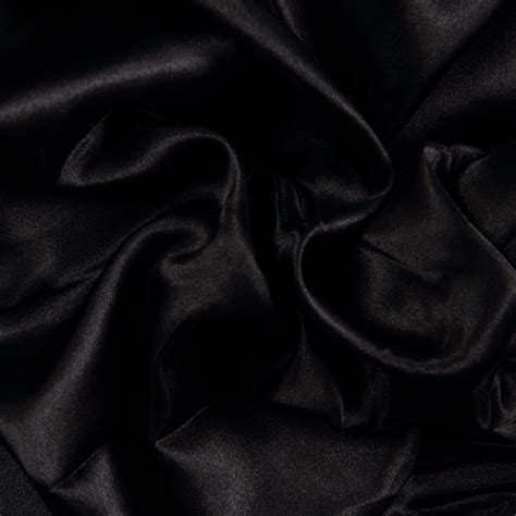 Satin Polyester Lining Black - Bloomsbury Square Dressmaking Fabric