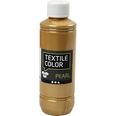 Creotime Textil Color Pearl Textielverf Goud Ml Bol