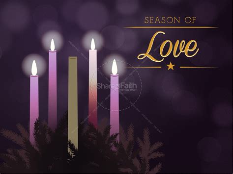 Celebrating Advent Church PowerPoint Template