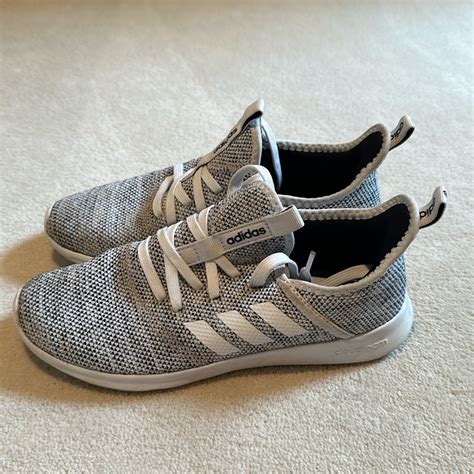 Adidas Gray And White Cloud Foam Women Sneakers Gem