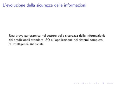 La Sicurezza Delle Informazioni Nel Contesto Evolutivo Del Binomio Comunicazione Informatica 7