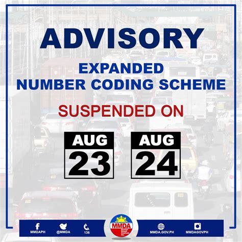 Philippine News Agency On Twitter Read Mmda Suspends Expanded Number