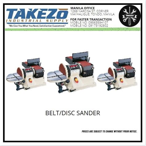 Belt Disc Sander Commercial Industrial Industrial Equipment On