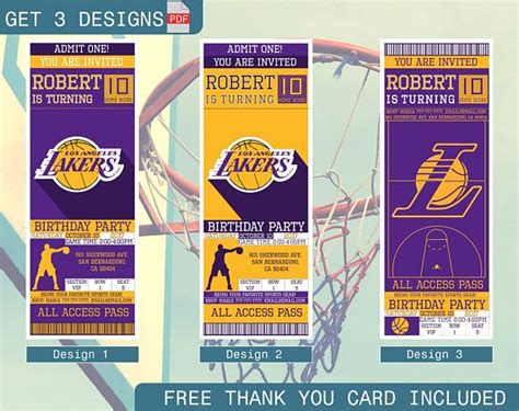 Printable Lakers Tickets Printable Word Searches