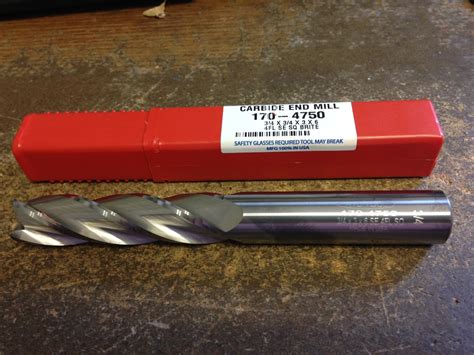 750 3 4 4 FLUTE EXTRA LONG LENGTH CARBIDE END MILL 3 4 X 3 4 X 3