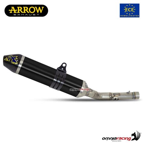 Arrow Exhaust Maxi Race Tech Slip On Dark Aluminum Approved Yamaha