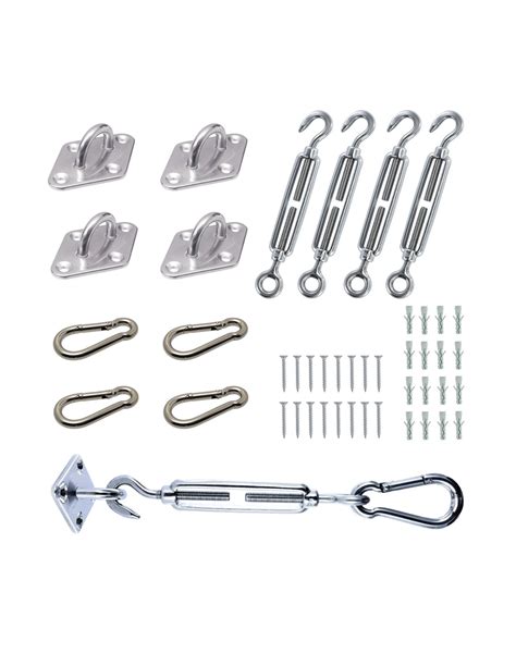 Kit De Fixation Pour Voile D Ombrage Inox Vis Expresss