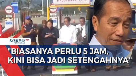 Presiden Jokowi Resmikan Buka Tol Bocimi Seksi Ii Bisa Percepat