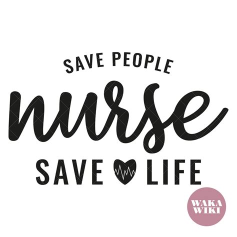 Nurse Save People Save Life Nurse Svg Nurse Decal Nurse Tshirt Svg Svg Cut File Printable Etsy