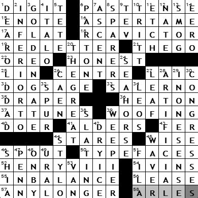 0529-09 New York Times Crossword Answers 29 May 09 - NYXCrossword.com