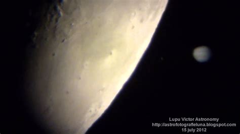 Moon And Jupiter Occultation 15 July 2012 By Telescope Part 2 YouTube