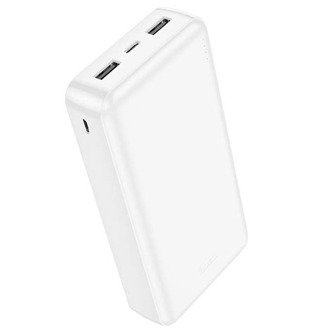 Baterie Externa Hoco J100 A, 2xUSB, 1xType C, 20000mAh, Alb, Ieftin ...