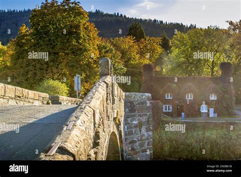 Llanrwst Bridge and the Tu Hwnt Ir Bont Tea Room, Llanrwst, North Wales, UK Stock Photo - Alamy