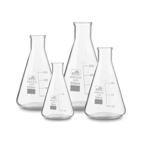 Bello Borosilicate 3 3 Glass Conical Flask 50 Ml 100 Ml 250 Ml 500