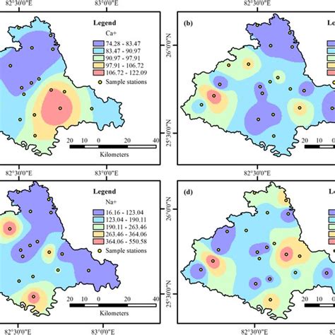 Major Anions In Sampled Groundwater And Their Spatial Distribution A