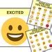 Emoji Printable Display Feelings Emotions Chart Flashcards