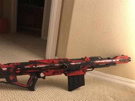 First ever blaster paint job! Was going for that zombie survivalist ish ...