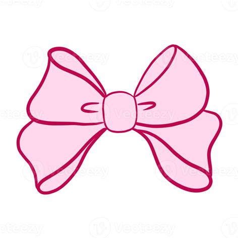 Pink Bow Hand Drawn 14967933 PNG