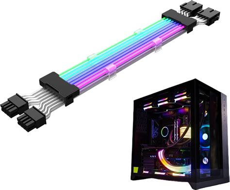 Jeanny C Bles D Alimentation Atx Rgb X Broches V Rallonge C Ble