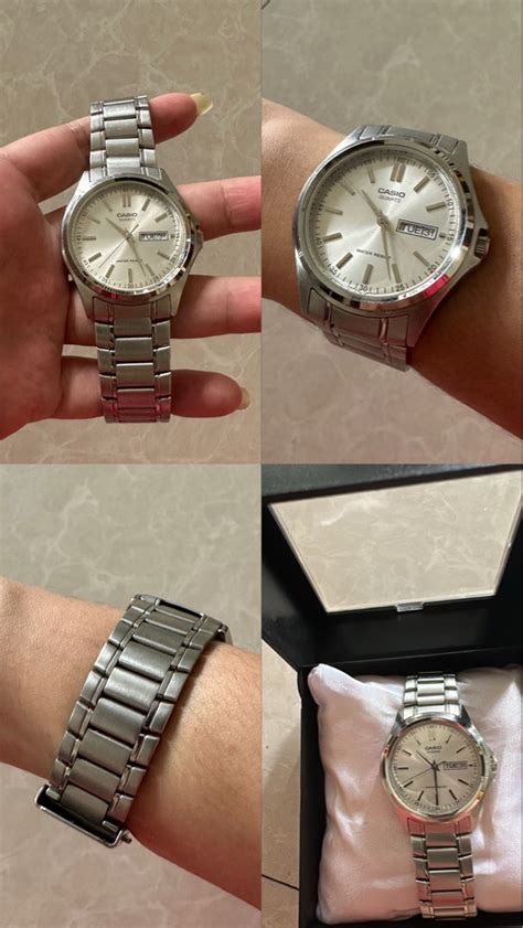 Jam Tangan Casio General MTP 1239D 7ADF Silver Dial Stainless Steel