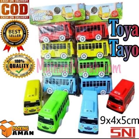 Jual Mainan Go Go Toya Bus Isi 4pc Mobil Pull Back Mianan Anak Mobil