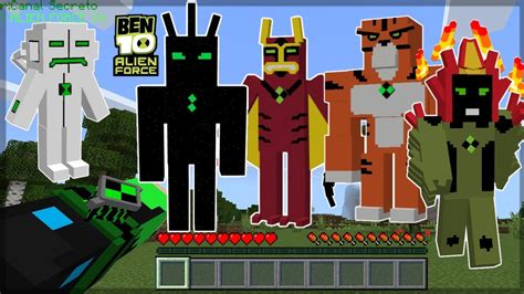 FINALMENTE SAIU V3 DO MEU ADDON DE BEN 10 ALIEN FORCE PARA MINECRAFT