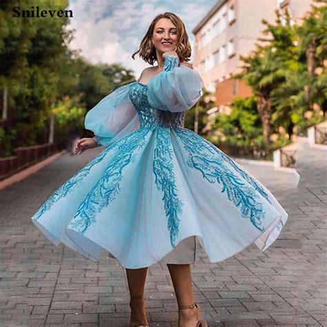 Женское Короткое бальное платье Smileven, кружевное вечернее платье с ...
