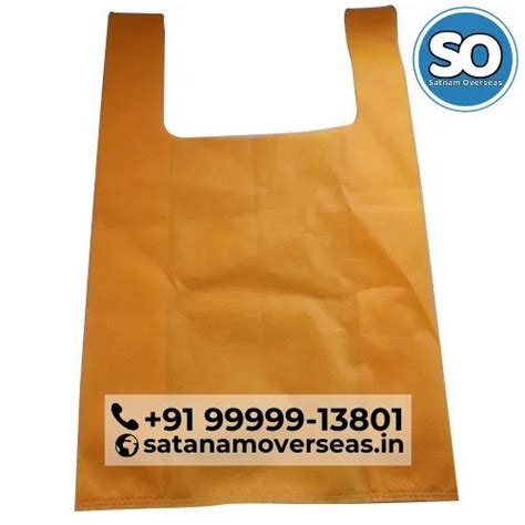 Plain Non Woven U Cut Shopping Bag At Rs 118 Kg बिना बुना हुआ यू कट