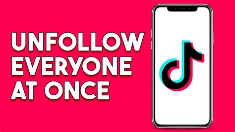 How To Unfollow Everyone On Tiktok At Once YouTube