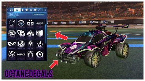 All New Octane Esport Decals In Rocket League 2024 Youtube