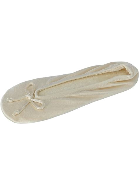 Isotoner - Isotoner Satin Classic Ballerina Slippers (Women's ...