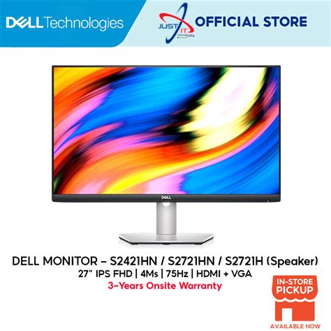 Dell S2421hn 23 8 S2721hn 27 S2721h 27speaker Ips Fhd 75hz