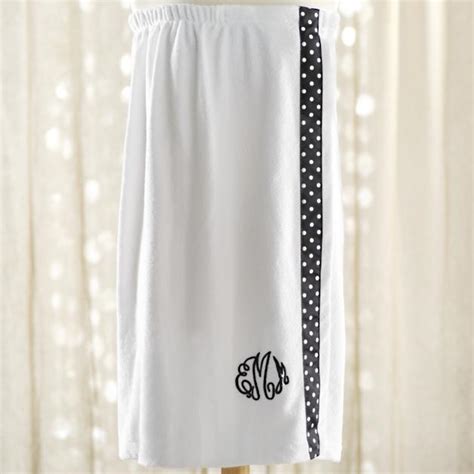 Monogrammed Terry Bath Wrap | Grandin Road