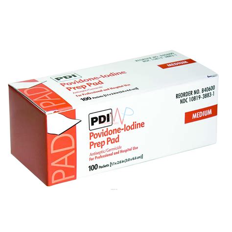 Nonsterile Povidone Iodine Prep Pad Pdi Usa Medpremium