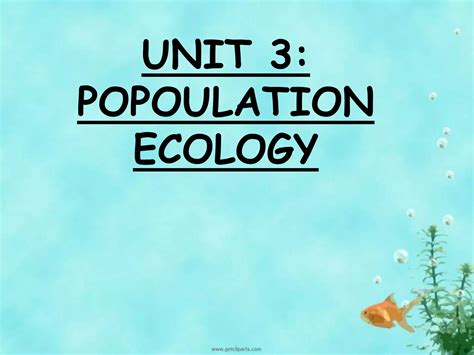 Population Ecology Human Population Ppt