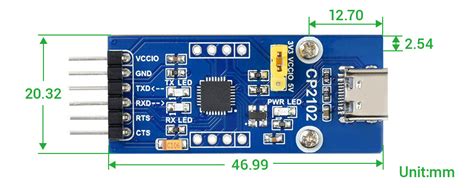 Wave Usb C To Uart Ttl Board Cp2102 Chipset Micro Robotics